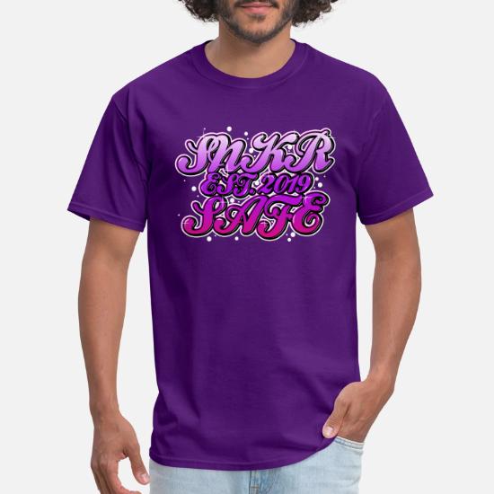 purple graphic tee mens